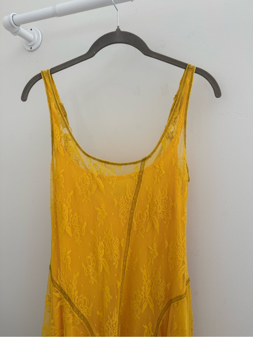 Urban Outfitters Yellow Lace Slip Dress - Picture 3 of 8